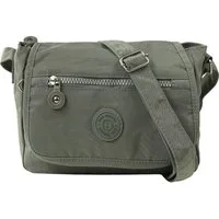 BAG STREET Umhängetasche Bag Street Nylon Umhängetasche grau Damen (Umhängetasche), Damen, Jugend Umhängetasche Nylon, grau ca. 22cm x ca. 15cm