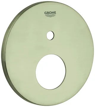 Grohe Rosette 48429 rund für EHM-FMS mit 2-Wege Umstellung nickel gebürstet, 48429EN0 48429EN0