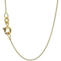 HOPLO Goldkette Goldkette Ankerkette rund Länge 36cm - Breite 0,8mm - 333-8 Karat Gold, Made in Germany