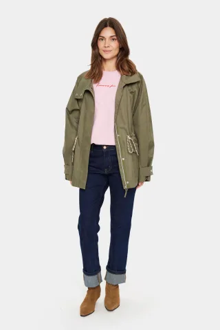 Jacke Gerade Passform Musk green