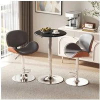 HOMCOM Bartisch Esstisch, Küchentisch, Küchentresen Tresentisch für Wohnzimmer (Stehtisch, 1-St., Bartisch), Leicht zu reinigen