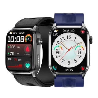 S101 2.06-inch AMOLED Display Air Pump Cuff Design ECG EDA Test NFC Function bluetooth Call Non-invasive Blood Glucose B