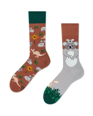 many mornings - Socken KOALITY TIME grün/braun - Gr. - 46