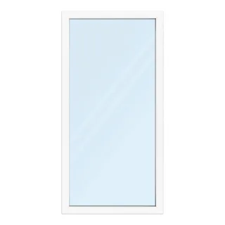Bodentiefe Fenster festverglast, Kunststoff, aluplast IDEAL® 4000, Weiß, 1000x2000 mm, 3-fach Verglasung, individuell konfigurieren