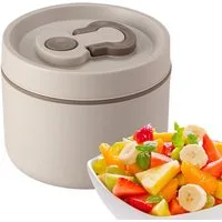 Venkuber Thermoschüssel Thermobehälter für Essen 520ml, Warmhaltebehälter aus Edelstahl, mit Löffel und Deckel