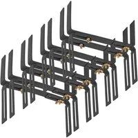 BigDean Blumenkastenhalter Standard H-Form Kasten Halter Balkonkastenhalter, bis 20 kg belastbar, Werkzeugfrei Verstellbar, Set, 4-St., Kastenhalter H-Form, Blumenkastenhalter H-Form, Brüstungen, Mauer oder Geländer