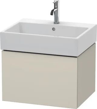 Duravit L-Cube Waschtischunterbau wandhängend Taupe Matt 584x459x394 mm - LC617509191 LC617509191