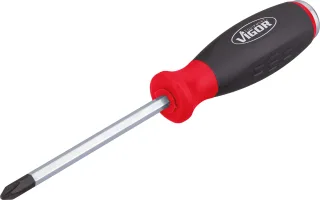 VIGOR Kreuzschlitz-Schraubendreher mit Schlagkappe - V3602