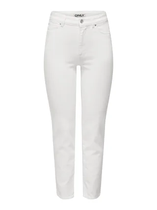 ONLY - ONLEMILY STRETCH HW STR ANK DNM NOOS White - Gr. - 30