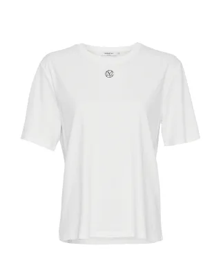 msch copenhagen - MSCHMelea Icon Tee B White Black - Gr. - S