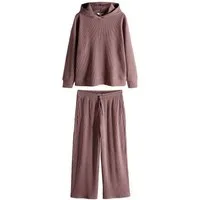 The Set Sweatanzug The Set Gerippter Hoodie und Jogginghose (2-tlg)