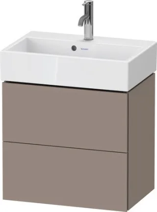Duravit L-Cube Waschtischunterbau wandhängend Basalt Matt 584x391x544 mm - LC621904343 LC621904343