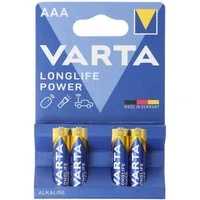 VARTA Varta Longlife Power (ehem. High Energy) Micro AAA 4903 Batterien 4er Batterie, (1,5 V)