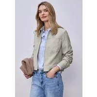 STREET ONE Blouson mit Fischgrätmuster und Zipper