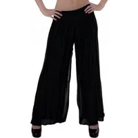Caspar Palazzohose KHS010 elegante Damen Hose mit Seidenanteil Mit blickdichter Innenhose & hohem, figurfreundlichem Stretch Bund