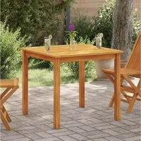 furnicato Gartentisch Esstisch aus Echtholz 85 x 85 x 74 cm in Naturfarbe (1-St), Witterungsbeständiger Outdoor-Tisch mit pflegendem Naturöl-Finish