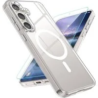 SmartUP Smartphone-Hülle + Schutzglas für Samsung Galaxy S24 Plus MagSafe Panzerfolie Display 6,7, kompletter Rundumschutz, MagSafe-Technologie