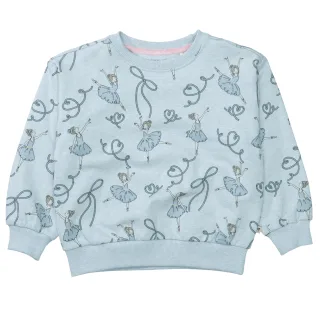BASEFIELD - Md.-Sweatshirt air blue mel. aop - Gr. - 122