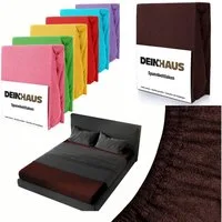 DH DEIN . HAUS Spannbettlaken Frottee SOFT, Baumwolle, Gummizug: rundum, (1 Stück), weich saugfähig atmungsaktiv Rundumgummi formstabil bis 20 cm