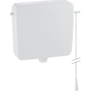 Geberit Aufputzspülkasten AP127 Spül-Stopp-Sp tiefh. WA li/re, mit Kettenzug, 127052111 127052111