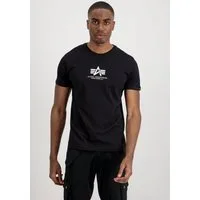 Alpha Industries Rundhalsshirt Basic T ML Baumwolle, regular fit