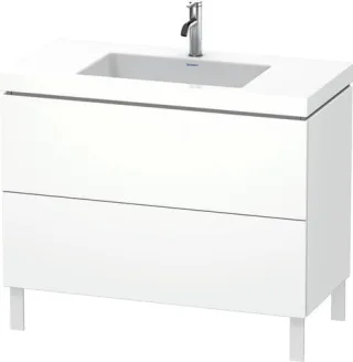 Duravit L-Cube c-bonded Set bodenstehend Weiß Matt 1000x480x698 mm - LC6938O1818 LC6938O1818