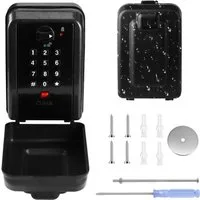 BlingBin Schlüsseltresor Schlüsselsafe zur Wandmontage mit Zahlencode, Wetterfest Schlüsselbox (1er Set, 1-St., Abmessungen: 135 × 95 × 60 mm), Abschließbare Schlüsselbox mit Hoher Kapazität für Haus, Garage