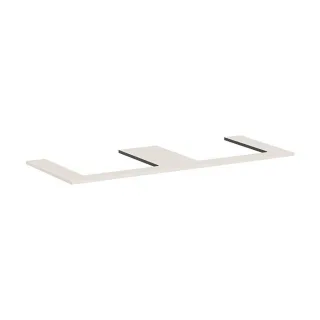 hansgrohe Xilesa E Konsole 54274780 1375x550mm, 2 Ausschnitte, sandbeige matt