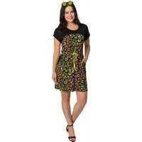 Estefania for woman Sommerkleid 188-5219, mit Zugband an Taille und Eingrifftaschen Zugband an Taille, 2 Eingrifftaschen