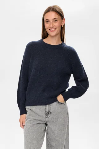 Nümph - NURIETTE PULLOVER dark sapphire - Gr. - L