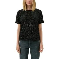 s.Oliver Paillettenshirt kurzarm und mit Rundhals