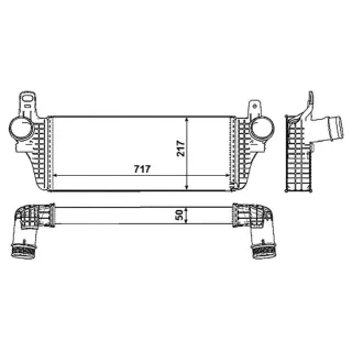 NRF Ladeluftk?hler VW Transporter T5 T6 2,0