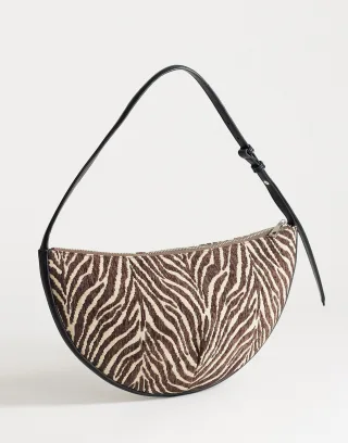 TOPSHOP - TSCURLY CANVAS SCOOP SHOULDER BAG Snow White - Gr. - ONE SIZE