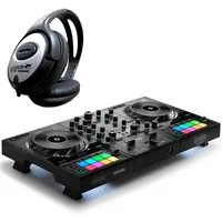 HERCULES DJ Controller Hercules DJ Control Inpulse 500 mit Kopfhörer, Vorteils-Set mit Kopfhörer