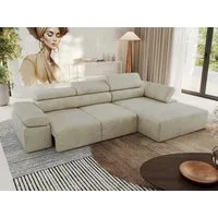 MKS MÖBEL Ecksofa RILASSO L, Set, moderne Ecksofa, Wellenfedern, Polyurethanschaum, Ecksofa elektrisch, L-Form, Sitztiefenverstellung, Relaxfunktion