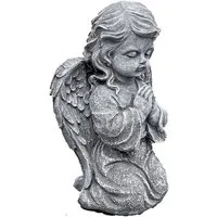 Stone and Style Gartenfigur Frostfeste Steinfigur kniender betender Engel