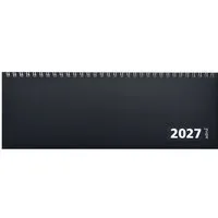 ADINA Schreibtischkalender 2027 ADINA Tischquerkalender 1W/1S schwarz Tischkalender 30x10cm