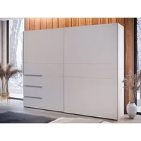 FORTE Schwebetürenschrank Schwebetürenschrank, Stauraum, Schubkästen, erhältlich in 2 Dekoren