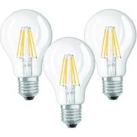 TRANGO LED-Leuchtmittel, 3er Pack E27001-3 LED Filament Birne 8 Watt 850 Lumen - 3000K warmweiß - Ersatz für 60W Glühlampe - Glühbirne - Birne in Tropfen Form mit E27 Fassung Abstrahlwinkel 360°, 3 St.