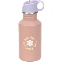 LÄSSIG Trinkflasche Lässig Trinkflasche Kinder - Edelstahl 500 ml, Pattern Party, Rosa