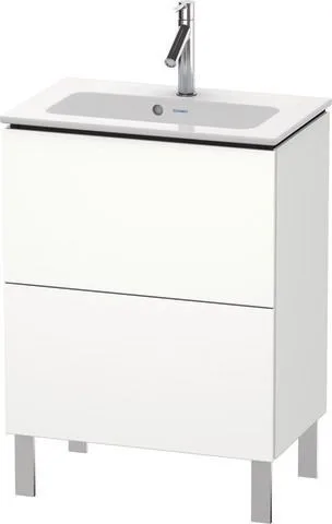 Duravit L-Cube Waschtischunterbau bodenstehend Weiß Supermatt 620x391x704 mm - LC667308484 LC667308484