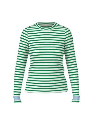 Marc Cain Sports - Schmales Ringelshirt bright emerald new - Gr. - 42