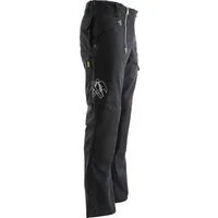 JOB Arbeitshose Dachdecker Zunfthose Schwarz – Canvas Hose mit Knietaschen