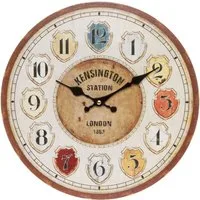 Myflair Möbel & Accessoires Wanduhr "Wanja" (weiß, rund, Ø 34 cm, dekorativ in Küche & Wohnzimmer)