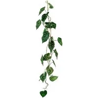 Kunstgirlande Anthurienblattgirlande Grünpflanze, Creativ green, Höhe 110 cm