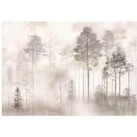 Wallarena Fototapete Wald Vintage - Mehrfarbig - Klassisch - Vlies - Schlafzimmer, glatt, (8 St), 400x280cm