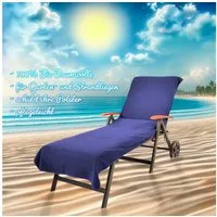 KiNZLER Strandtuch Frottee-Liegenbezug, 100% Baumwolle, Schonbezug für Gartenliegen, Walkfrottee (Spar-Set, 2-St), Liegen-Handtuch, Uni Farben, 78x200 cm, auch als 2er Set