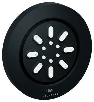 GROHE Seitenbrause 26801 Rainshower Aqua, rund 2 Strahl 3,3 l/min phantom black, 26801KF0 26801KF0