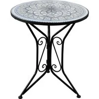 HTI-Living Gartentisch Gartentisch Metall Schwarz Byzanz (Stück, 1-St., 1 Gartentisch)