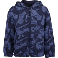 Blue Seven Kapuzensweatjacke Baumwolle, toller Alloverdruck